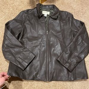brand new eddie bauer leather jacket